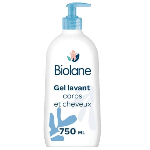 Gel lavant corps &amp; cheveux 2 en 1 pour bébé BIOLANE, 750ml