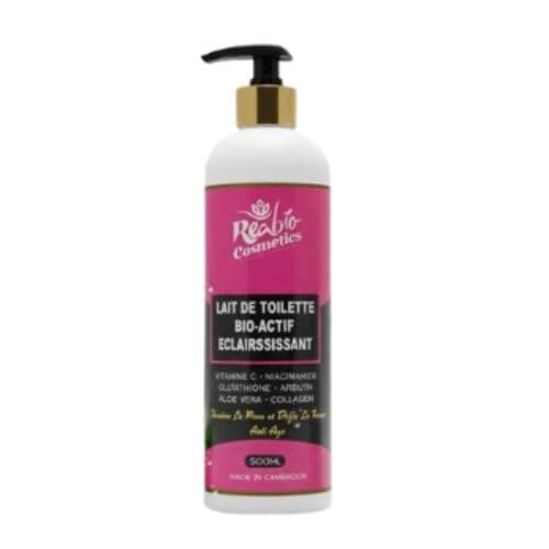 Lait de toilette Bio-actif Eclaircissant REABIO COSMETICS 500ml